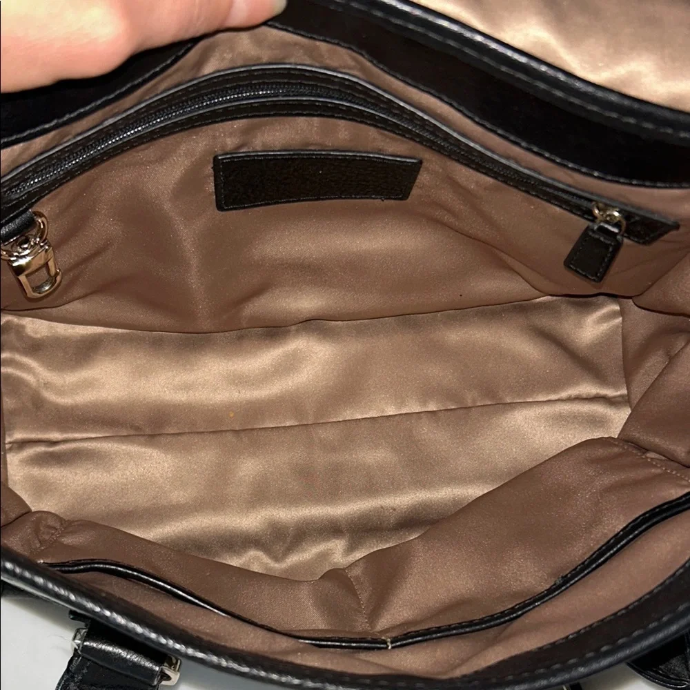 Black and Cream Striped Women's Purse Cole Haan - Picture 4 of 8